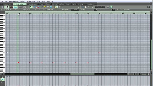 4 - Creating a drum track in Samplitude