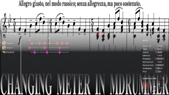 Changing meter in MDrummer