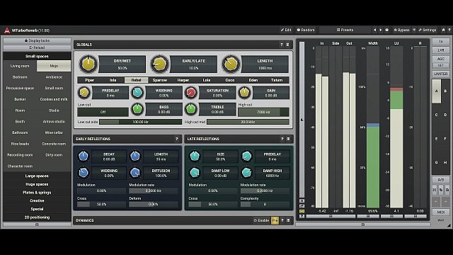 Reverb design #3 - Dampening, modulation and polymorphic algorithms