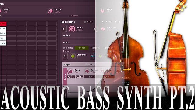 How to create an acoustic bass in MSoundFactory pt.2