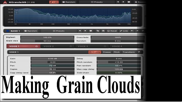 Making grainclouds with MGranularMB