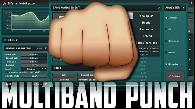 Add punch with upward multiband compression