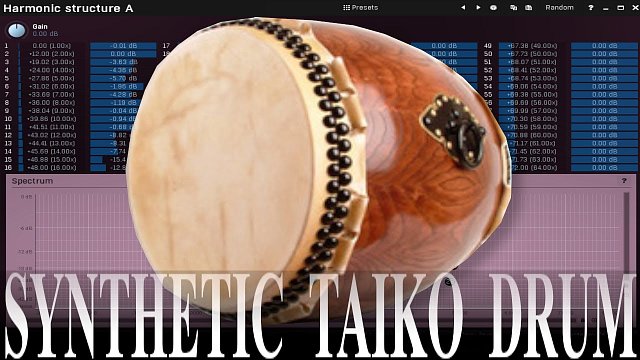 Taiko drum synthesis