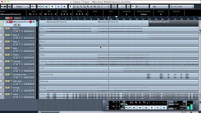 4 - Creating a drum track in Steinberg Cubase