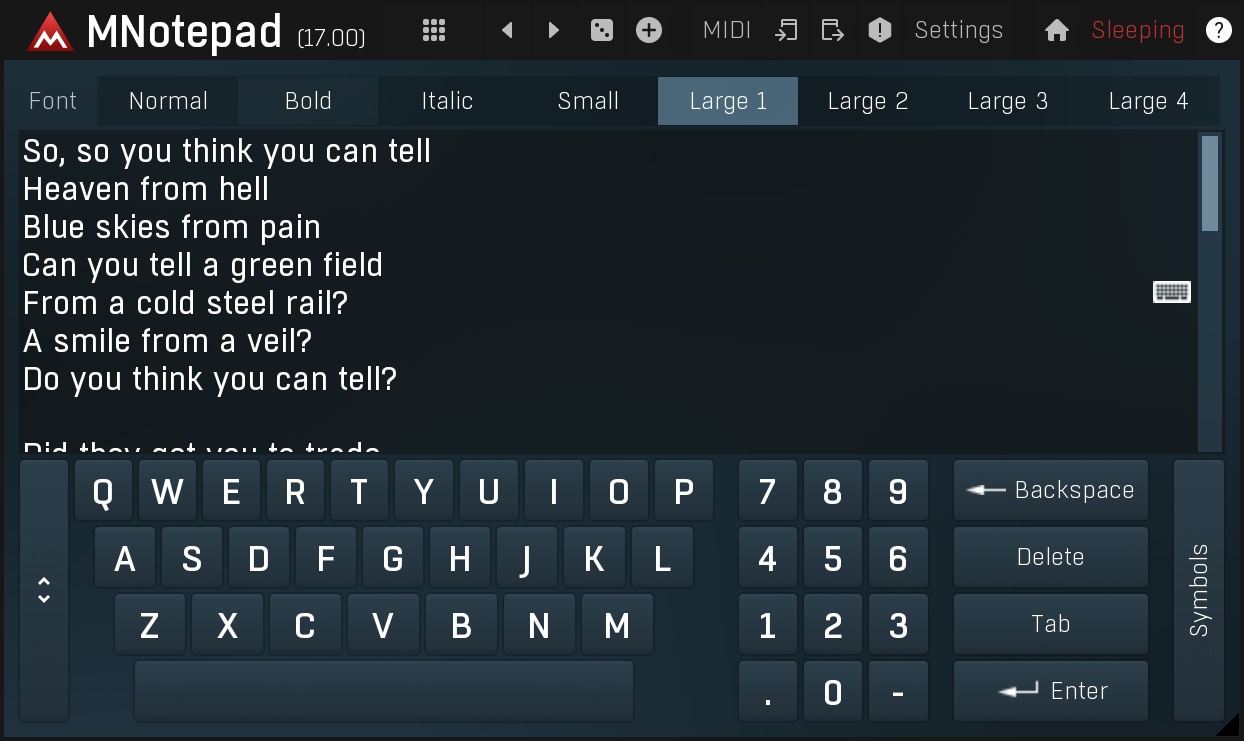 MNotepad image